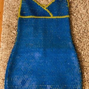 Blue Sequin Dress